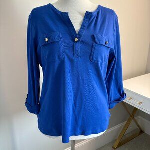 Charter Club Size 1X 100% Pima Cotton 3/4 Sleeve Stretch